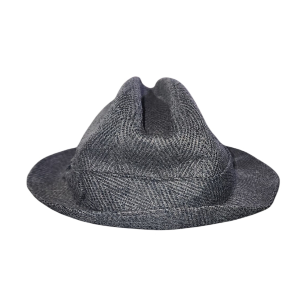 Biltmore Tweed Wool Blend Englishman Country City Boho Chevron Fedora Hat Men's